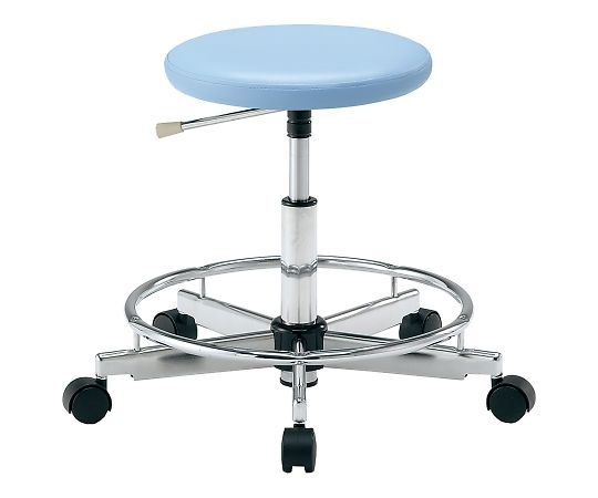 アズワン カラフルラウンドチェア ブルーLRN-BR 1個 (ご注文単位1個) 【直送品】