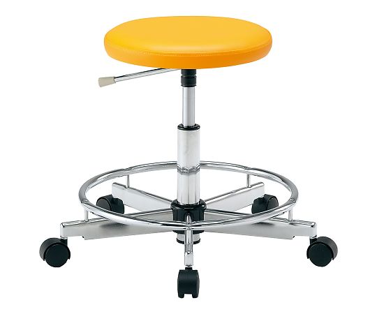 アズワン カラフルラウンドチェア オレンジLRN-OR 1個 (ご注文単位1個) 【直送品】