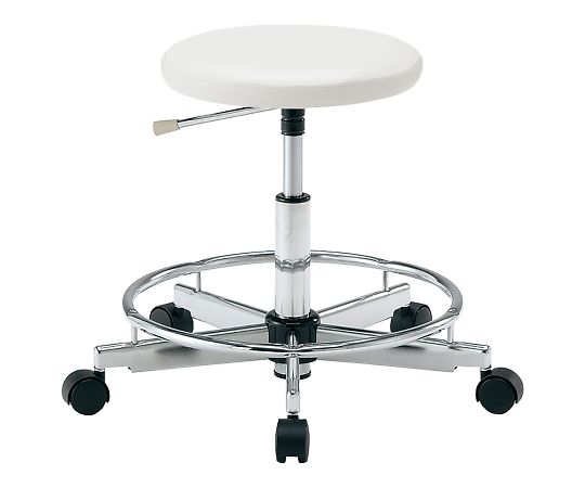 アズワン カラフルラウンドチェア ホワイトLRN-WR 1個 (ご注文単位1個) 【直送品】