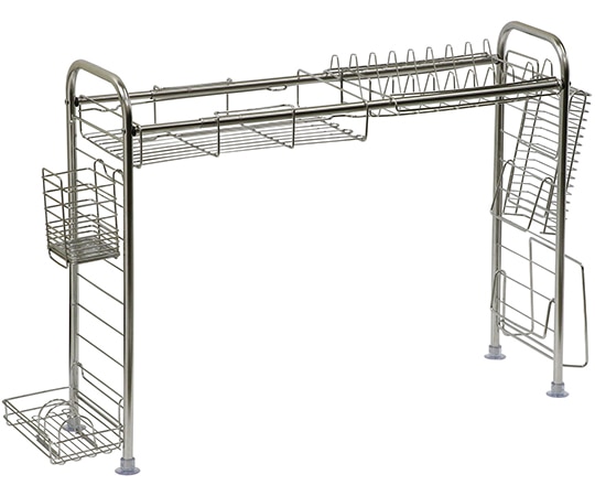 ベストコ 伸縮式シンク上水切りラック 7点セットND-9122 1セット (ご注文単位1セット) 【直送品】