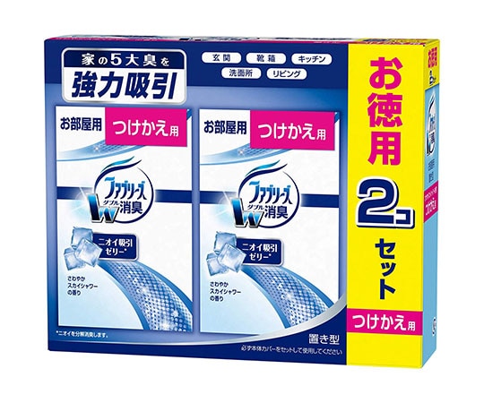P＆G 置き型ファブリーズ さわやかスカイシャワーの香り つけかえ用 130g×2 2個入 1個 (ご注文単位1個) 【直送品】