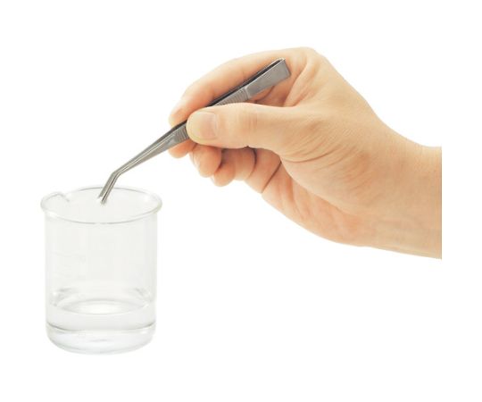 アズワン ステンレス製ピンセット 300mm 曲ギザ付TSP-40 1本 (ご注文単位1本) 【直送品】