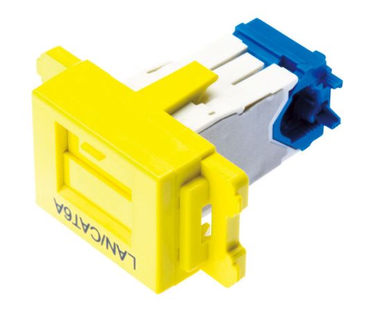 パンドウイットコーポレーション カテゴリ6AJISプレート用ジャックキット 黄JAOSSP6ATGYL 1個 (ご注文単位1個) 【直送品】