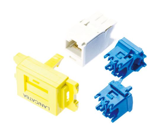 パンドウイットコーポレーション カテゴリ6AJISプレート用ジャックキット 黄JAOSSP6ATGYL 1個 (ご注文単位1個) 【直送品】