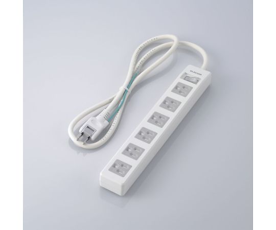 エレコム タップ 3P6個口 差込口2P 一括スイッチ マグネット・ホコリシャッター付 1m RoHS対応T-T10-3610WH/RS 1個 (ご注文単位1個) 【直送品】