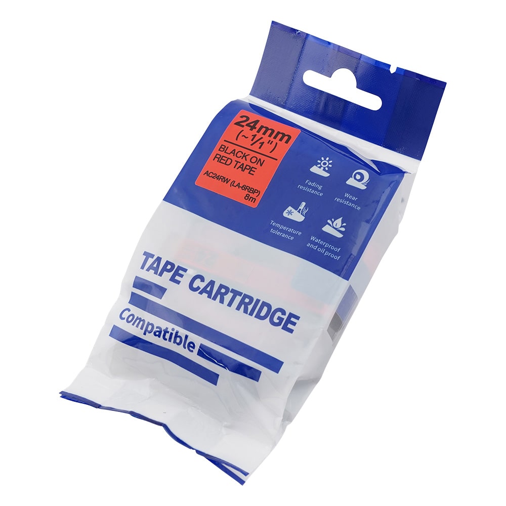 AIMO テープカートリッジ レッド 24mmAC24RW 1パック (ご注文単位1パック) 【直送品】