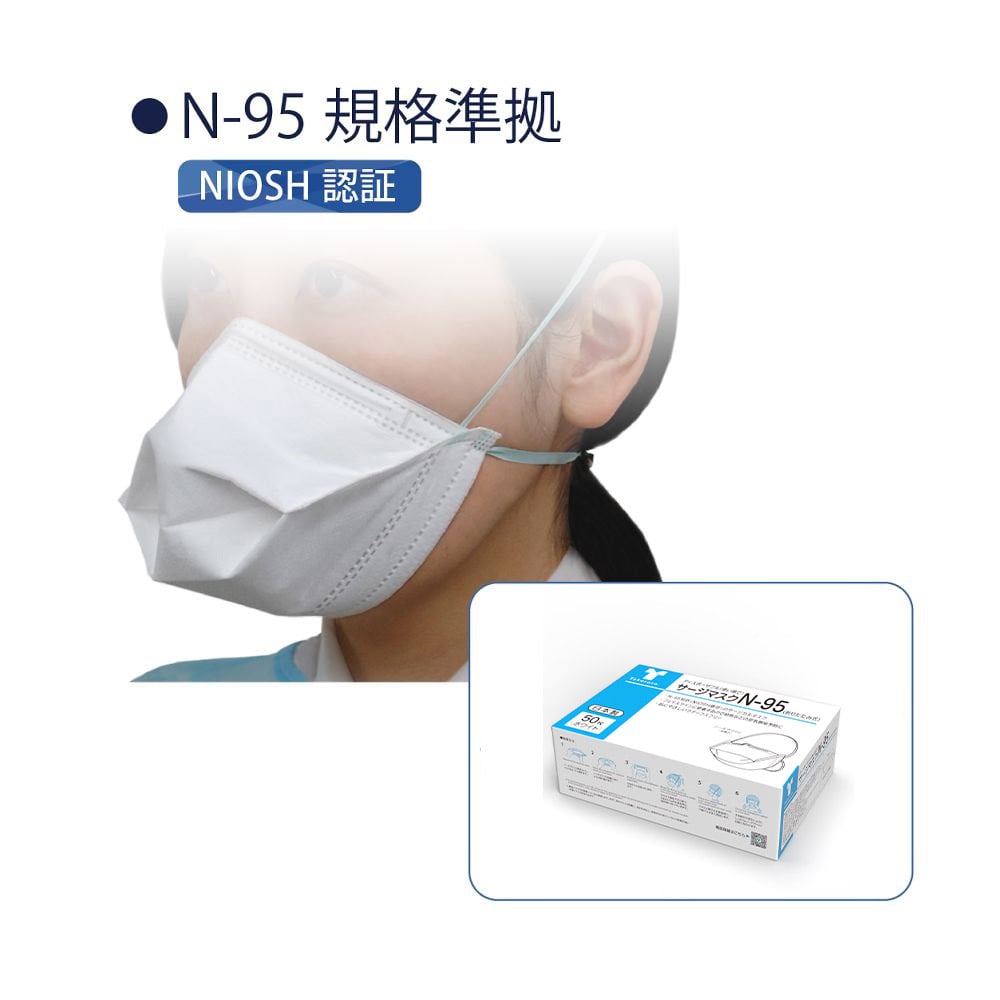 竹虎 サージマスクN-95 (折りたたみ式) M 50枚入076073 1箱 (ご注文単位1箱) 【直送品】