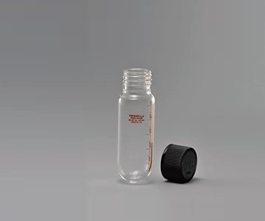 AGCテクノグラス・IWAKI 遠心沈澱管 丸底 ネジ付 目盛付 キャップ付 50mL 10本8482CTF50 1箱 (ご注文単位1箱) 【直送品】