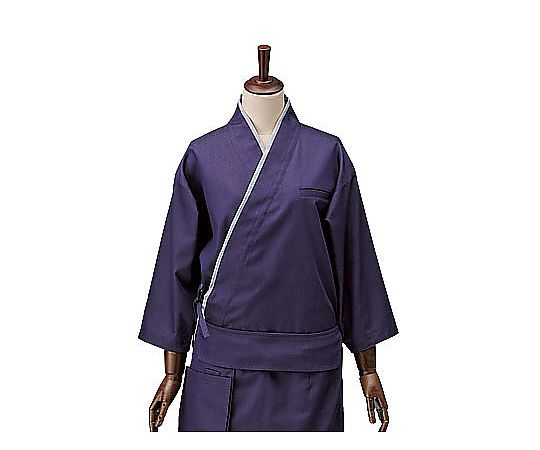 サカノ繊維 男女兼用ブライトデニム作務衣 紫 MSLB710-2 1枚 (ご注文単位1枚) 【直送品】