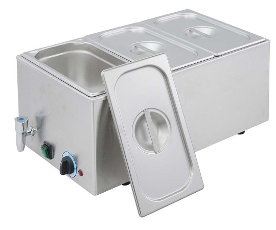 江部松商事 EBM 電気式フードウォーマー (湯煎式) YFK-3 (1/3×3) 3790200 1個 (ご注文単位1個) 【直送品】