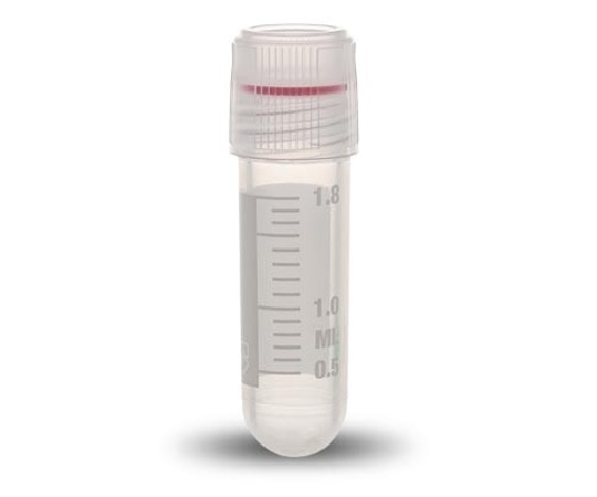 Simport クライオバイアル Oリングシールタイプ 2mL 外ネジ・丸底 1箱 (100個×10袋入) T308-2 1箱 (ご注文単位1箱) 【直送品】