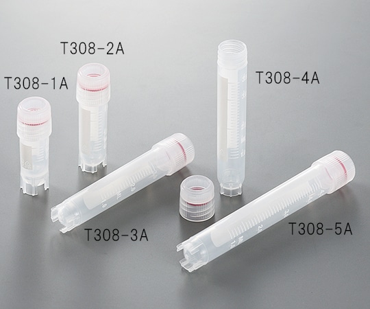 Simport クライオバイアル Oリングシールタイプ 2mL 外ネジ・丸底 1箱 (100個×10袋入) T308-2 1箱 (ご注文単位1箱) 【直送品】