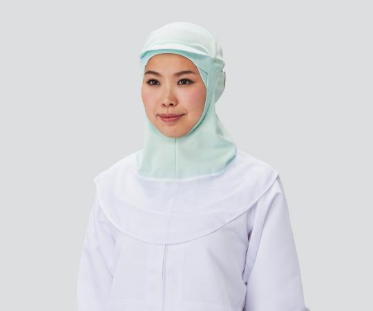 アズワン フィットフード (かぶりタイプ) ツバ付き グリーン MFH-351G 1個 (ご注文単位1個) 【直送品】