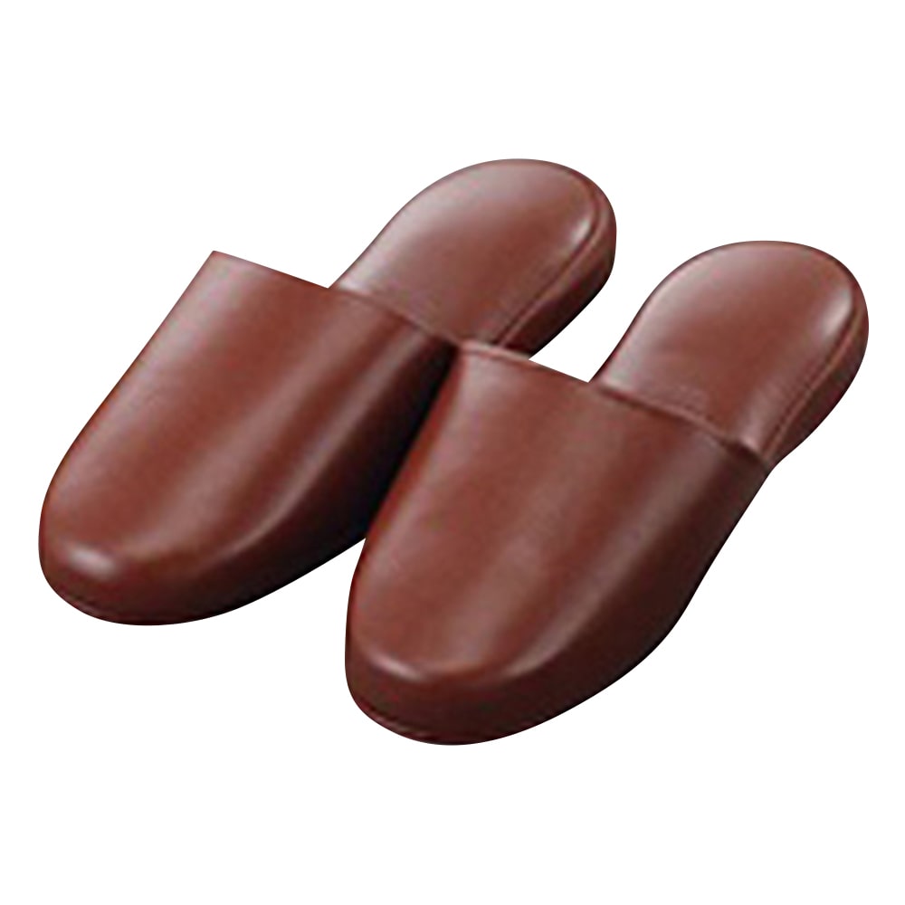 ニッポンスリッパ 抗菌ビニールスリッパ ブラウン348552 1足 (ご注文単位1足) 【直送品】