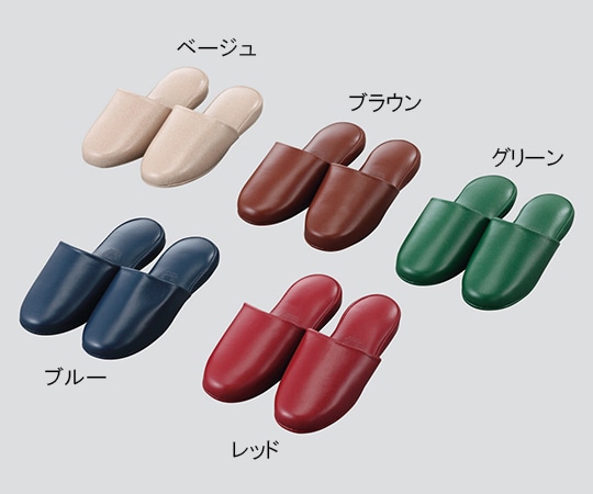 ニッポンスリッパ 抗菌ビニールスリッパ レッド348550 1足 (ご注文単位1足) 【直送品】