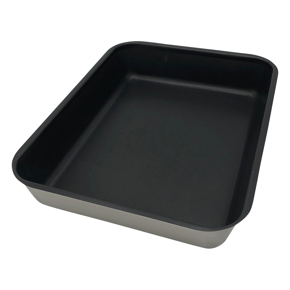 アズワン フッ素コーティング角バット (フラットエッジタイプ) F021369 1個 (ご注文単位1個) 【直送品】