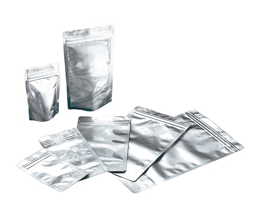 アズワン 自立式チャック付きアルミ袋 幅:90×チャック下:99mm 底幅28mm 1袋 (25枚入) CTAB115 1袋 (ご注文単位1袋) 【直送品】