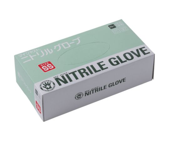 東京パック MJニトリルグローブ ブルーPF SS (100枚入) MJNSS 1箱 (ご注文単位1箱) 【直送品】