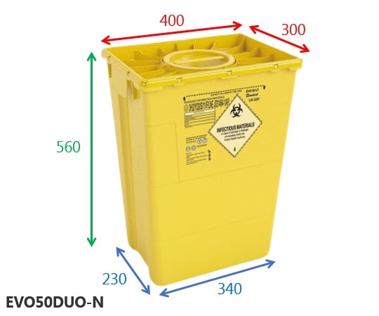 アズワン メディカルディスポボックスEVO50DUO-N 1個 (ご注文単位1個) 【直送品】