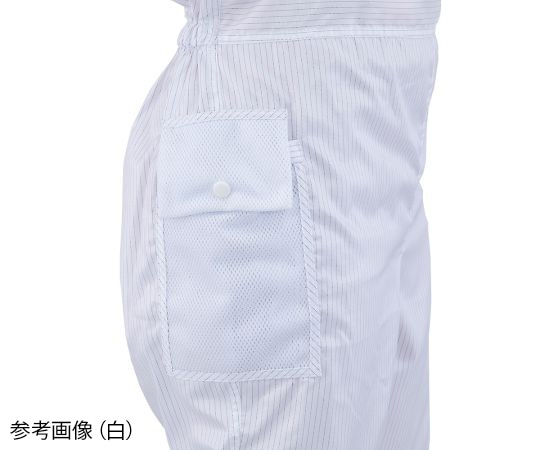 アズワン アズピュアクリーンスーツⅡ (フード別・サイドファスナー型) 青 2L 1枚 (ご注文単位1枚) 【直送品】