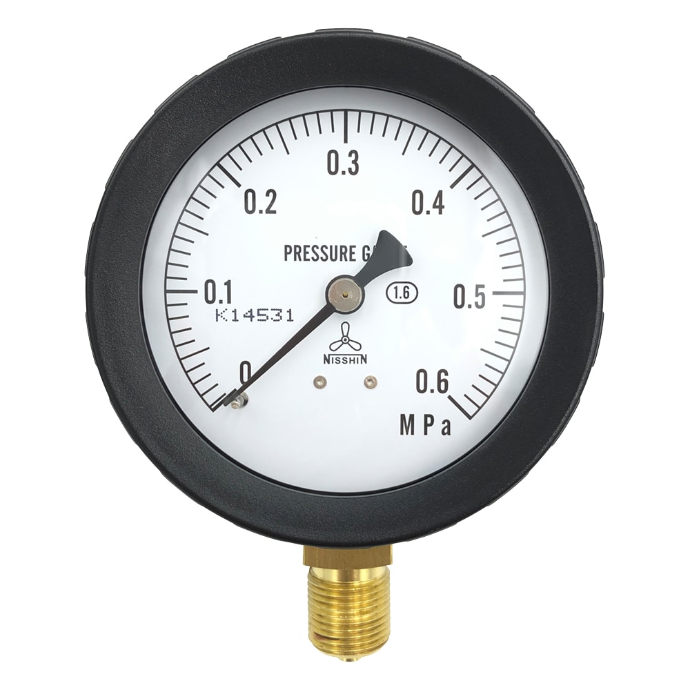 アズワン 汎用圧力計A形 φ75 G3/8B0.6 1個 (ご注文単位1個) 【直送品】