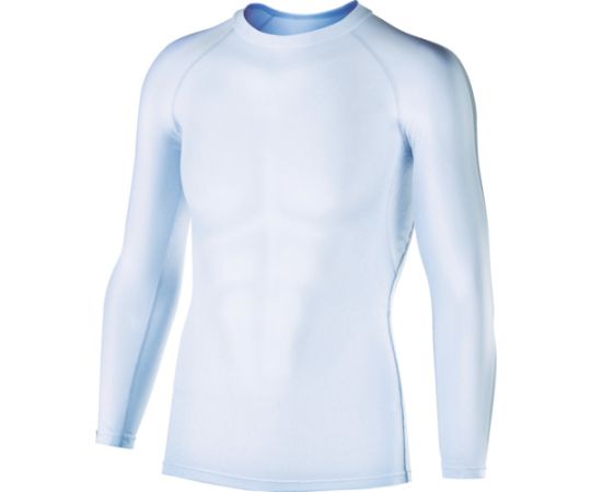 おたふく手袋 冷感・消臭 パワーストレッチ長袖クルーネックシャツ ホワイト MJW-623-WH-M 1着 (ご注文単位1着) 【直送品】