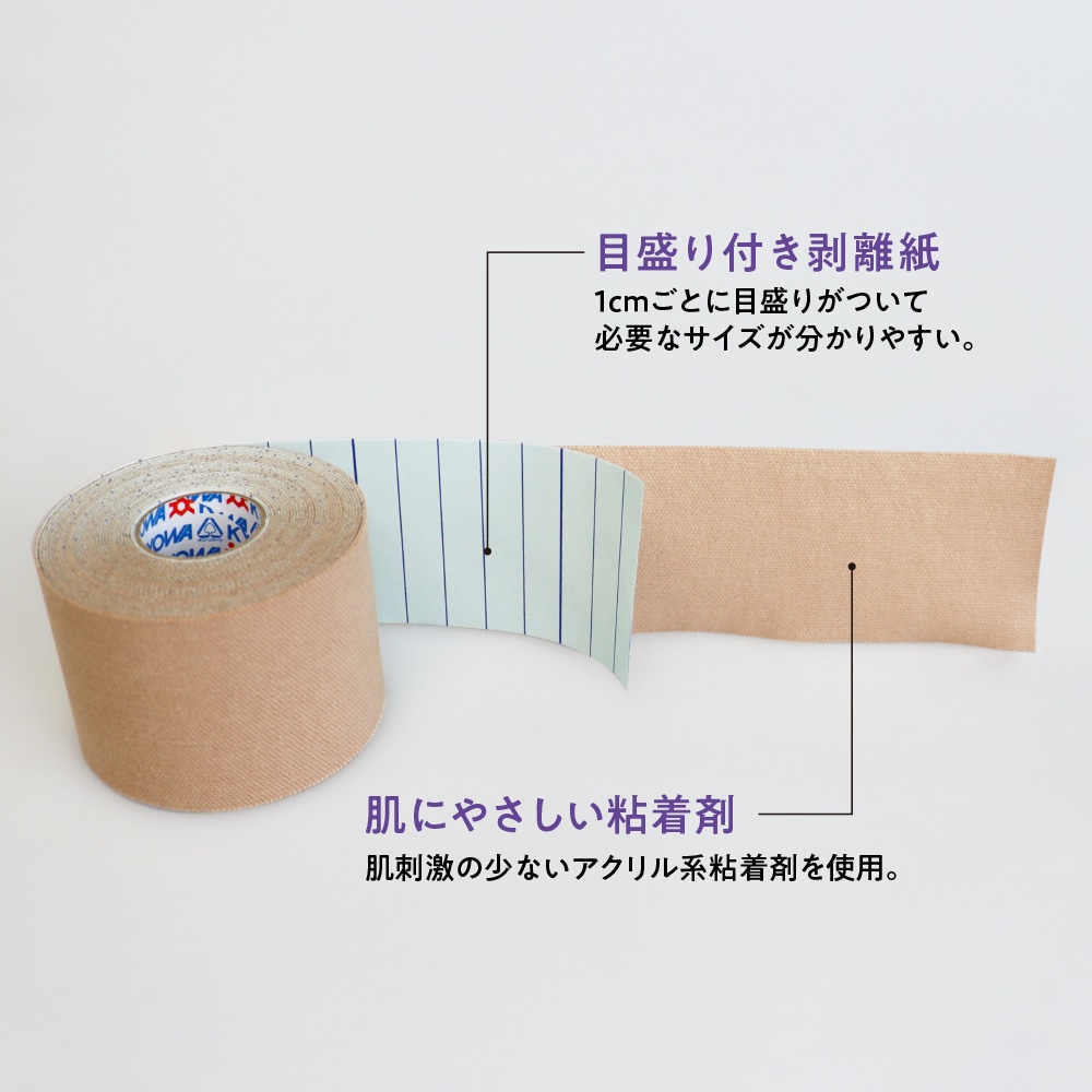 共和 テーピング用テープ［筋肉サポート］ 4巻入LN-D75 1箱 (ご注文単位1箱) 【直送品】