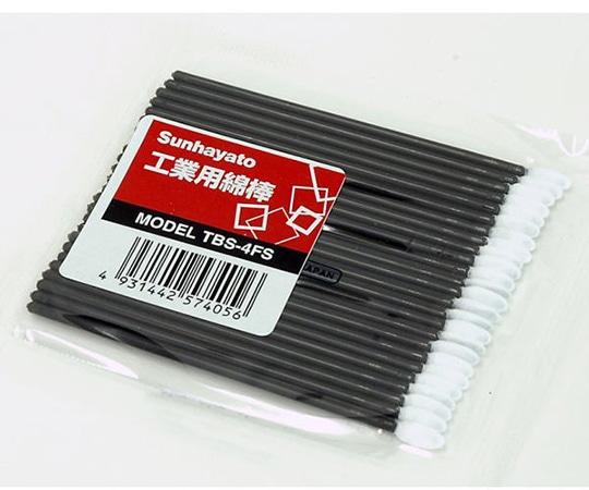 サンハヤト 工業用綿棒 (平型タイプ/25本入り) TBS-4FS 1袋 (ご注文単位1袋) 【直送品】