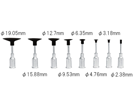 VIRTUAL ピンセット交換チップ VIRTUAL 合成ゴム製ストレート φ19.05mm 1セット (5本入) V8903-KS-5 1セット (ご注文単位1セット) 【直送品】