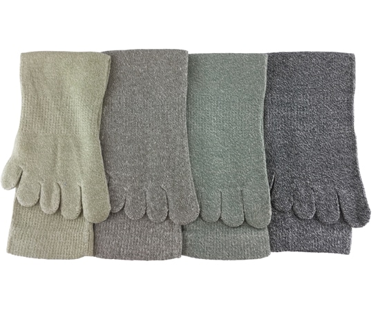 ACE (手袋) 絹さらさら 五本指ソックス 4足組AG245 1組 (ご注文単位1組) 【直送品】