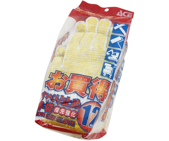 ACE (手袋) スベリ止め ドットボツ 12双組AG370 1組 (ご注文単位1組) 【直送品】
