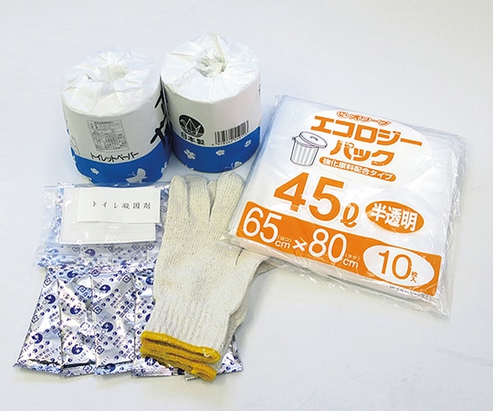 京阪紙工 アットトイレセット (避難用トイレ) 1セット (ご注文単位1セット) 【直送品】