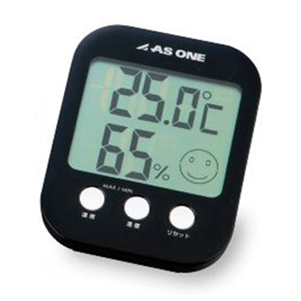 アズワン 温湿度計 黒A-230-B 1台 (ご注文単位1台) 【直送品】