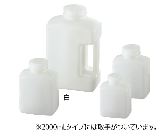 TARSONS 角型瓶 (HDPE製) 白 1000mL583350 1本 (ご注文単位1本) 【直送品】