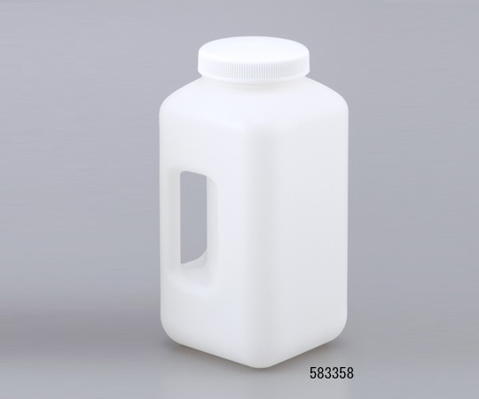 TARSONS ハンドル付広口瓶 角型 HDPE製583358 1本 (ご注文単位1本) 【直送品】