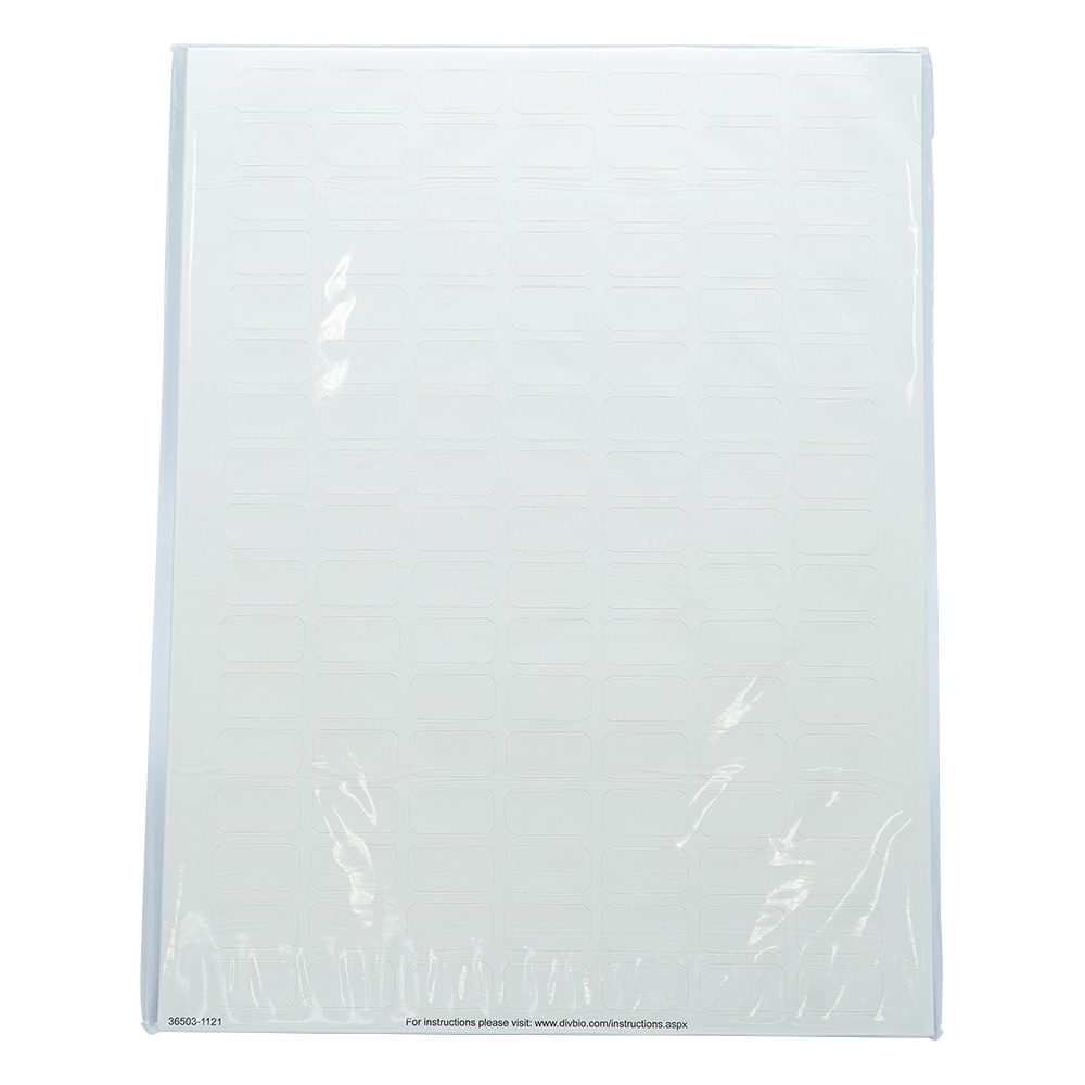 アズワン マイクロチューブ用ラベル 0.5mL用ホワイト 1箱 (119枚×20ラベル入) M-40073 1箱 (ご注文単位1箱) 【直送品】