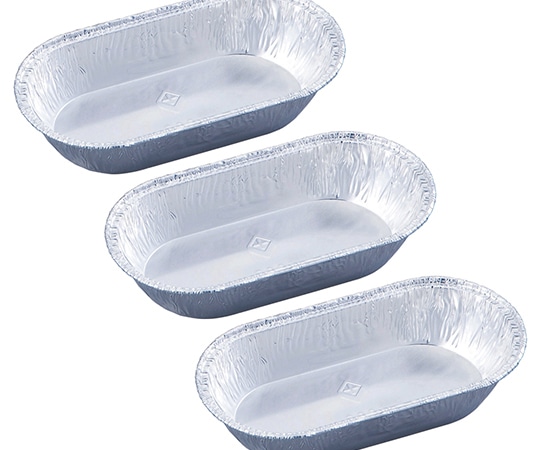 UACJ製箔 アルミトレー 角型 100入 127×64mmS-2 1箱 (ご注文単位1箱) 【直送品】