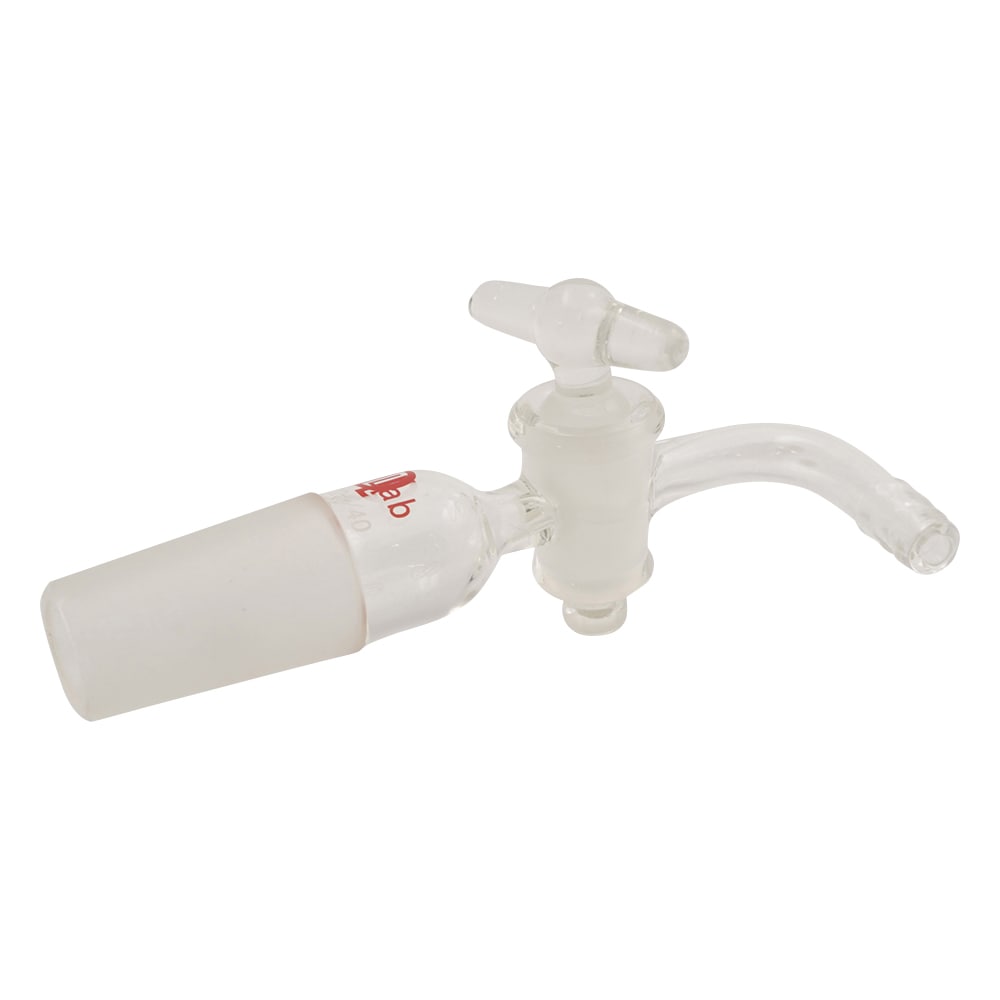 ラブディポット ジョイント付吸引コック ガラスコック・曲管 TS24/4024/40 曲管G 1個 (ご注文単位1個) 【直送品】