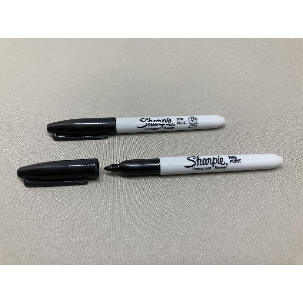 アズワン Sharpie滅菌ラボマーカー 黒 キャップ式 4本入PEN-20IR 1袋 (ご注文単位1袋) 【直送品】