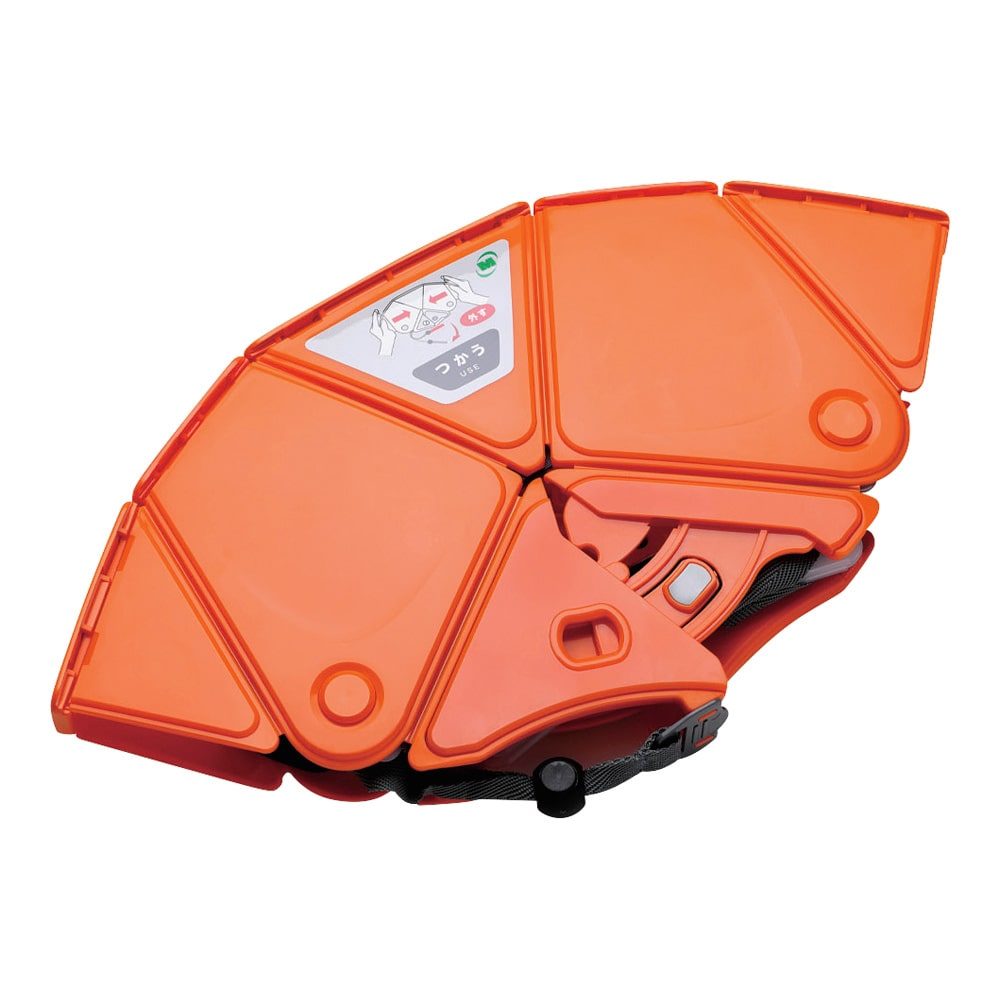 ミドリ安全 折りたたみ防災ヘルメット フラットメット2 オレンジTSC-10N-Flatmet2 1個 (ご注文単位1個) 【直送品】