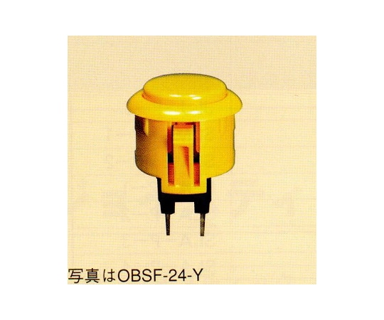 三和電子 押しボタンスイッチ 24mm 白OBSF24W 1個 (ご注文単位1個) 【直送品】