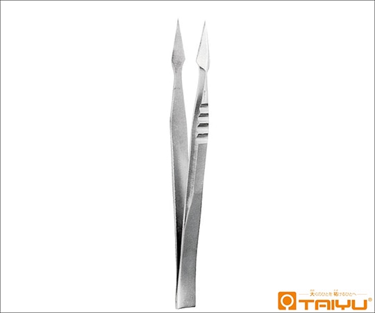 TAIYU (大祐医科工業) 異物鑷子 (トゲ抜) 併式 ダボ無 全長12cmTY-078 1本 (ご注文単位1本) 【直送品】