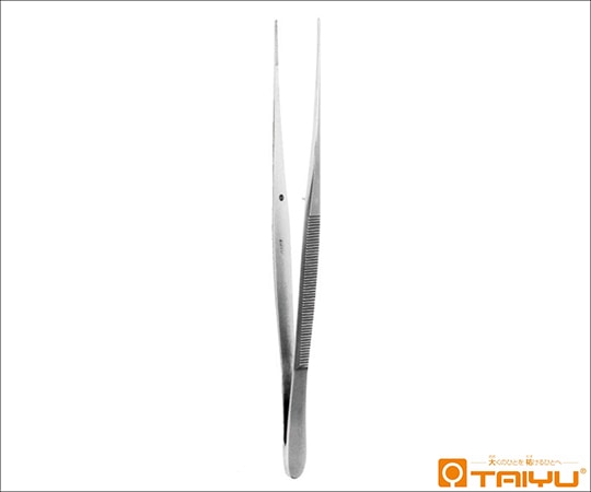 TAIYU (大祐医科工業) デリケート型血管鑷子 無鈎 併式 ダボ付 全長18cmTY-079L 1本 (ご注文単位1本) 【直送品】