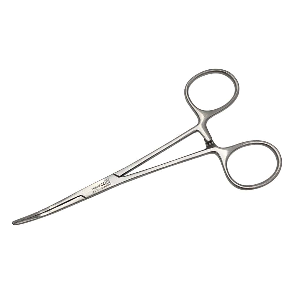 nopa ペアン止血鉗子 無鈎 曲 130mmAA 215/13 1個 (ご注文単位1個) 【直送品】