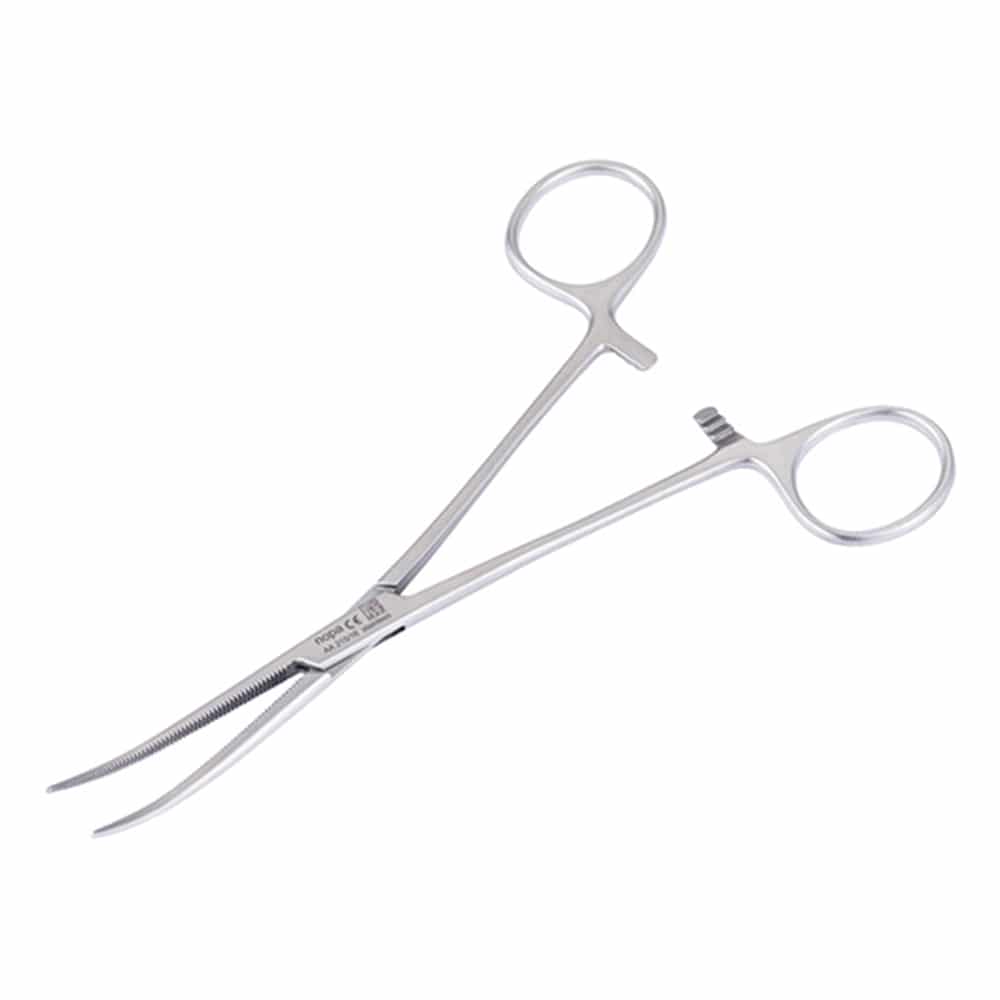 nopa ペアン止血鉗子 無鈎 曲 160mmAA 215/16 1個 (ご注文単位1個) 【直送品】