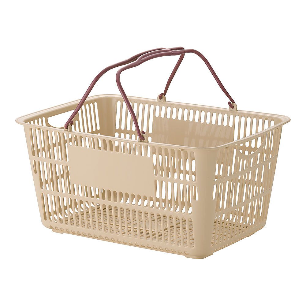 TKG ショッピングバスケット ベージュ/エンジU-33 1個 (ご注文単位1個) 【直送品】