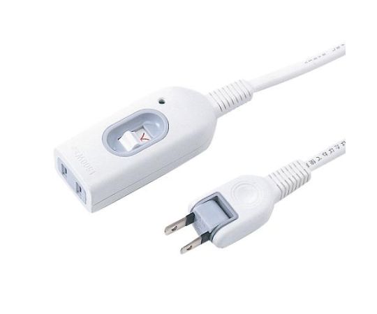 アズワン AC125V/15Ax1.0m 延長コード (中間スイッチ付) EA815GA-89 1個 (ご注文単位1個) 【直送品】