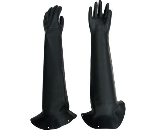 東和コーポレーション ブラスト用手袋 ブラスト用手袋フランジ付826 1双 (ご注文単位1双) 【直送品】