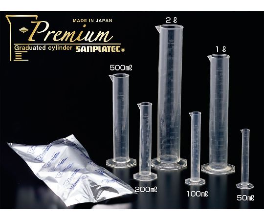 サンプラテック サンプラ TPX メスシリンダープレミアム 500mL (1本入) 26965 1組 (ご注文単位1組) 【直送品】