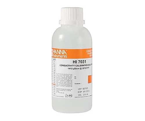 ハンナ インスツルメンツ EC標準液 (スタンダードタイプ) 1413μS/cmHI7031M 1本 (ご注文単位1本) 【直送品】